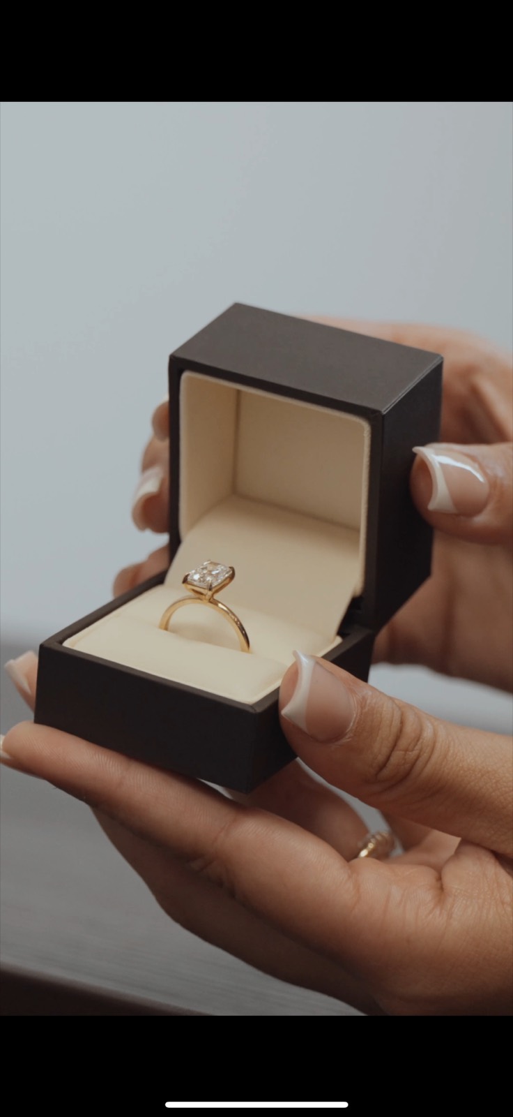 Finished engagement ring